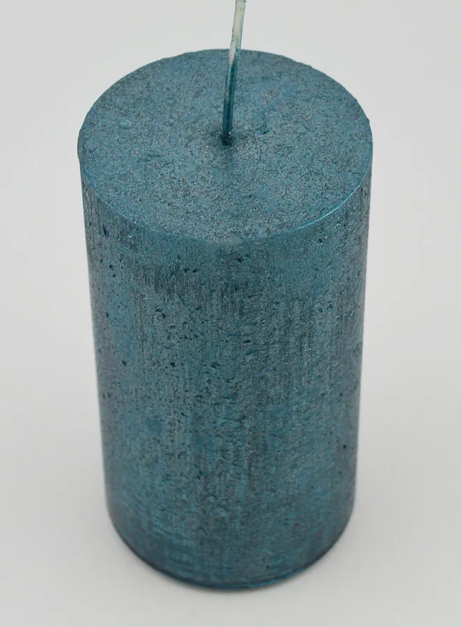 Modern Christmas Candle – Blue-Green (pic 2)