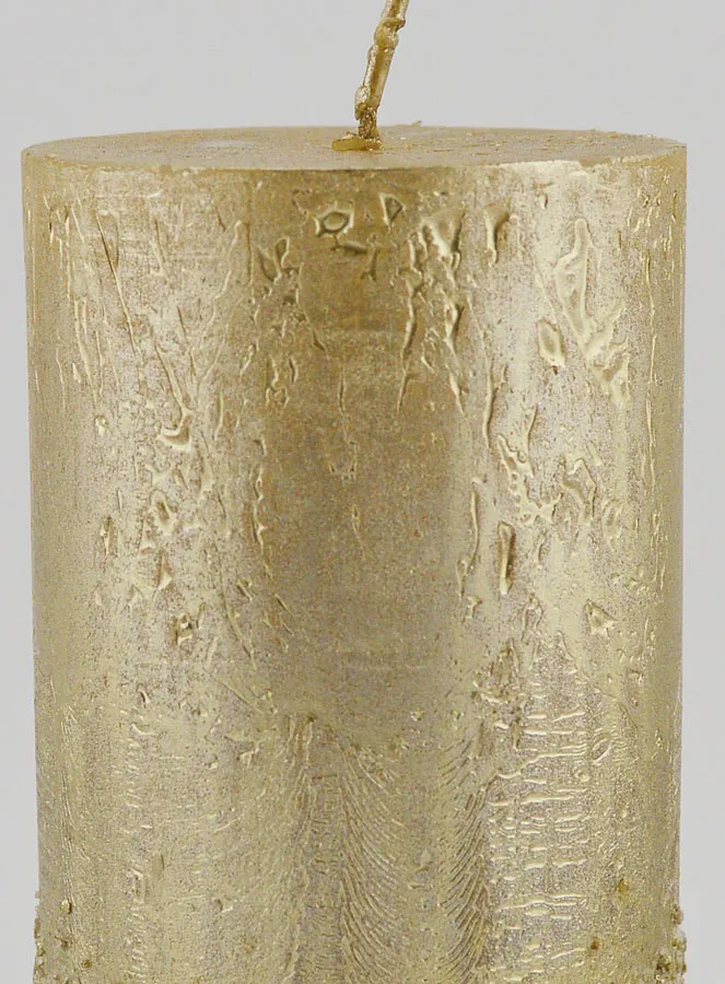Tabletop Candle with Relief – Champagne (pic 3)