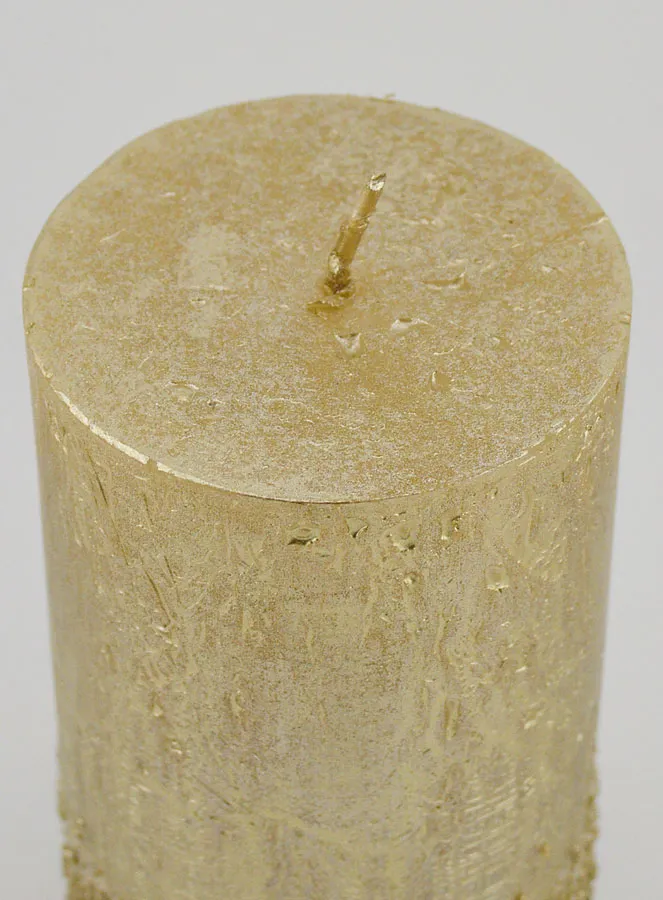 Tabletop Candle with Relief – Champagne (pic 4)