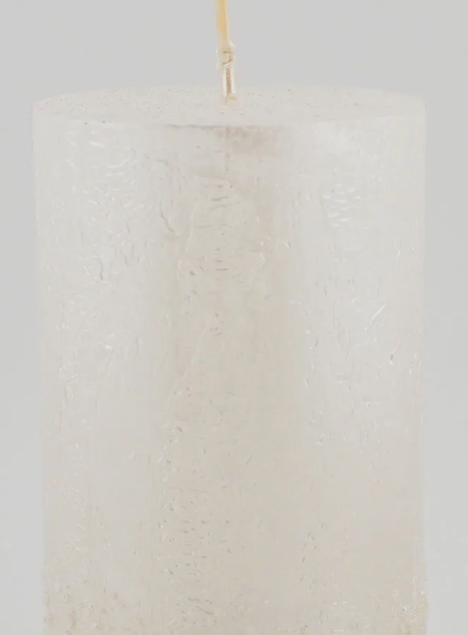 Tabletop Candle with Relief – Pearlescent White (pic 3)