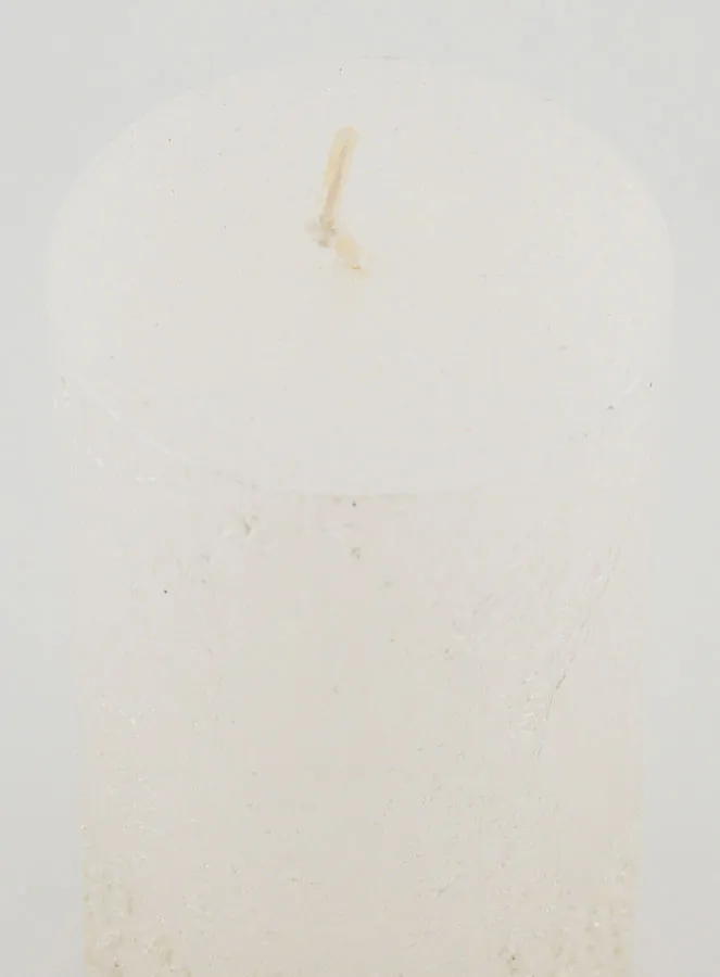 Christmas Candle with Relief – Pearlescent White (pic 4)