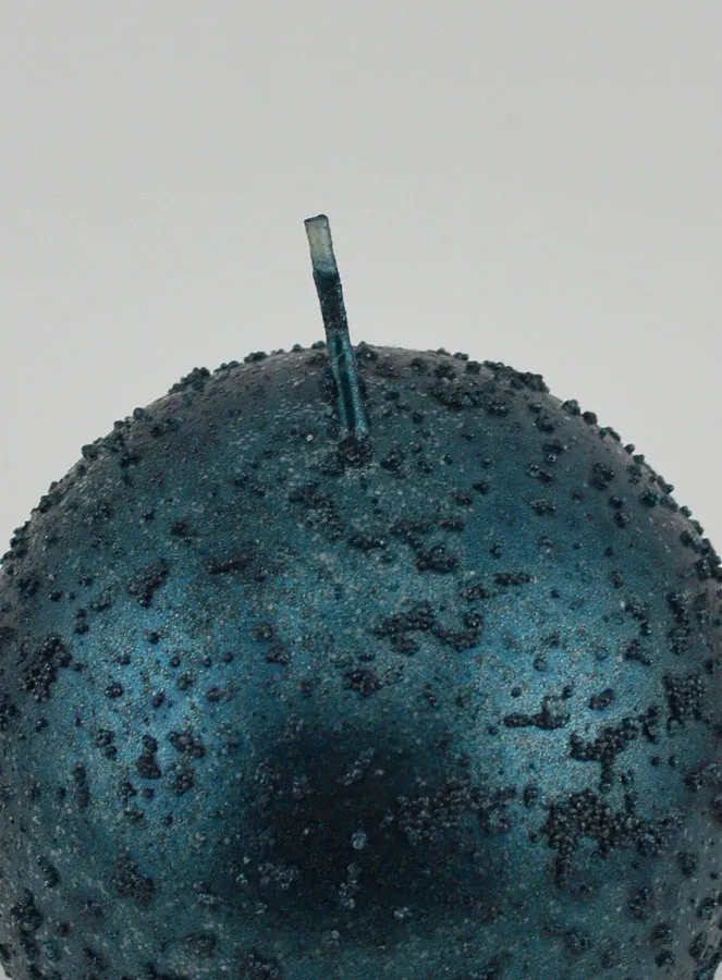 Glittery Sphere Decorative Candle – Blue-Green (pic 4)