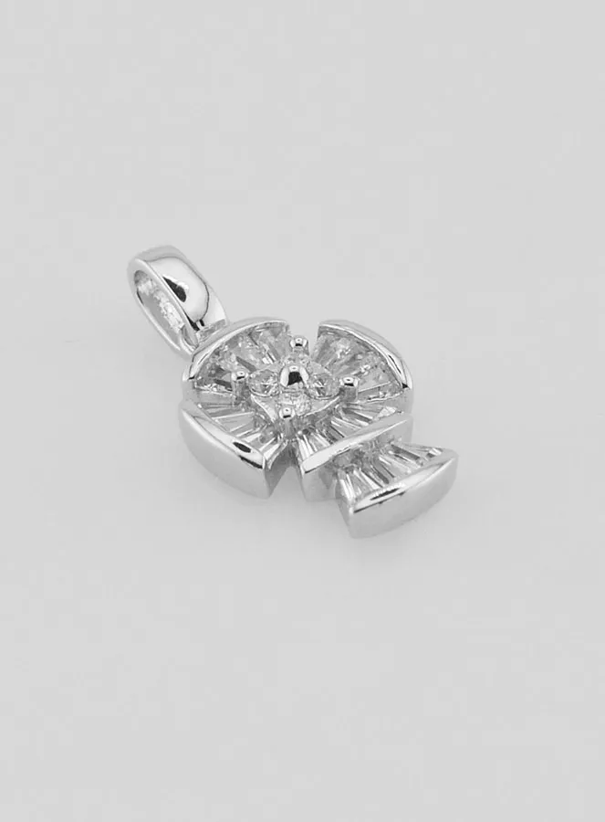 Silver Gothic Cross Pendant – 16mm (pic 3)