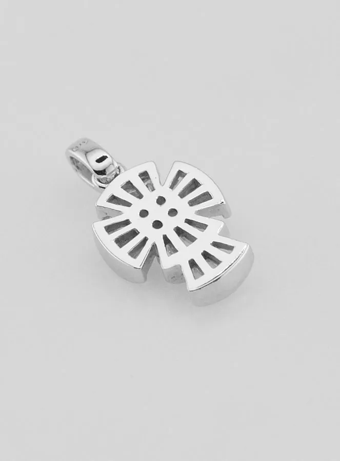 Silver Gothic Cross Pendant – 16mm (pic 4)