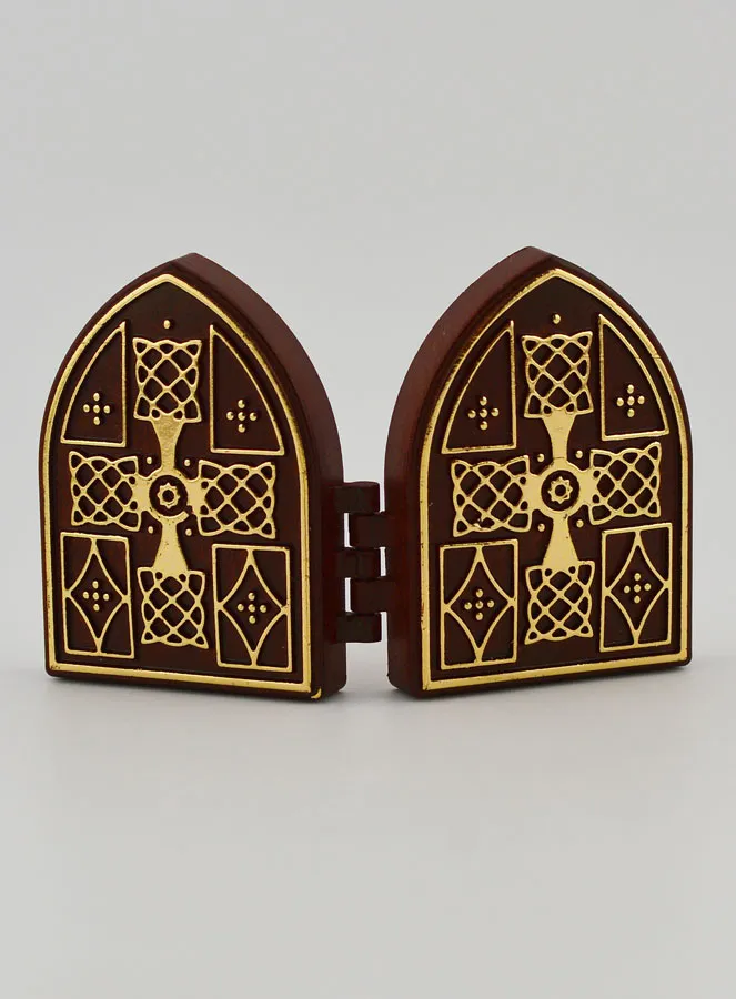 Small Diptych Icon – Christ Pantocrator and the Holy Family (pic 4)