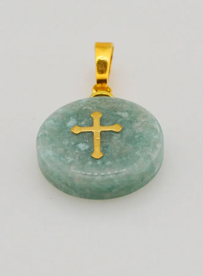 Medal with Cross – Blue Green (pic 2)