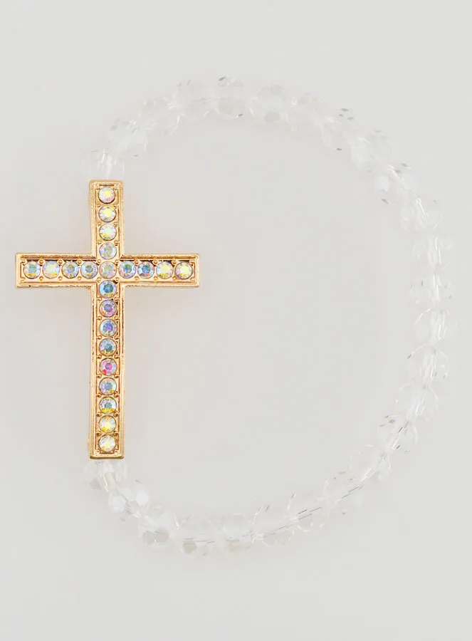 Bracelet with Cross and Diamonds (pic 1)