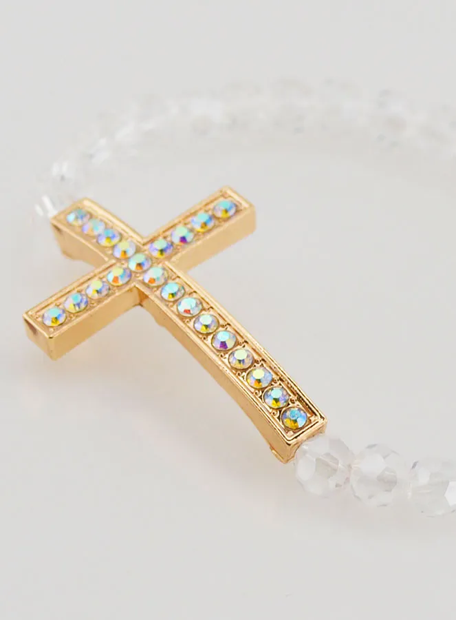Bracelet with Cross and Diamonds (pic 3)