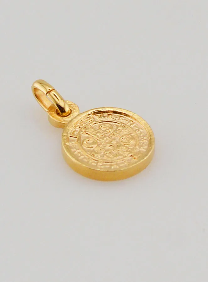 Gold-Plated St Benedict’s Medal – 10mm (pic 3)