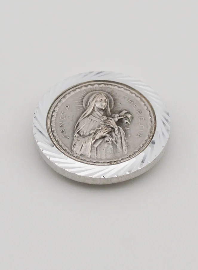 Saint Thérèse Car Badge Magnet – 35mm (pic 2)
