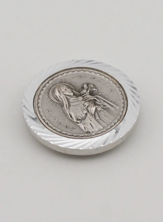 Saint Thérèse Car Badge Magnet – 35mm (pic 3)