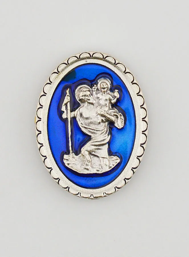 Saint Christopher Car Badge Magnet – 4cm (pic 1)