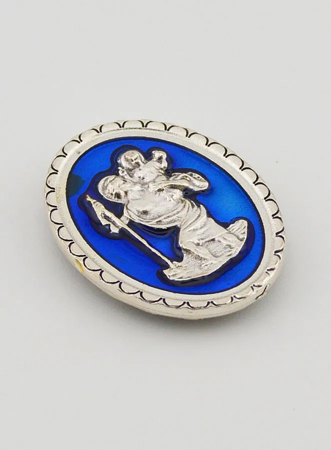 Saint Christopher Car Badge Magnet – 4cm (pic 3)