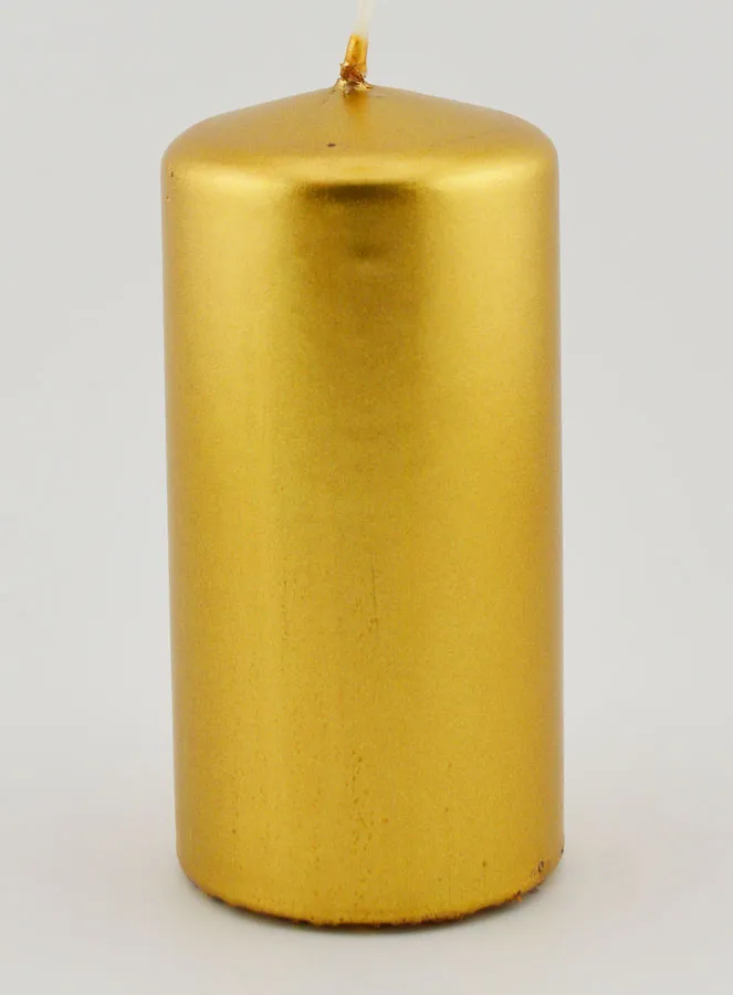 Metallic Christmas Candle – Gold (pic 1)