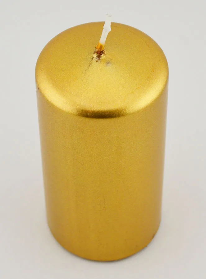 Metallic Christmas Candle – Gold (pic 2)