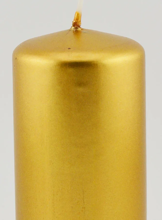 Metallic Christmas Candle – Gold (pic 3)