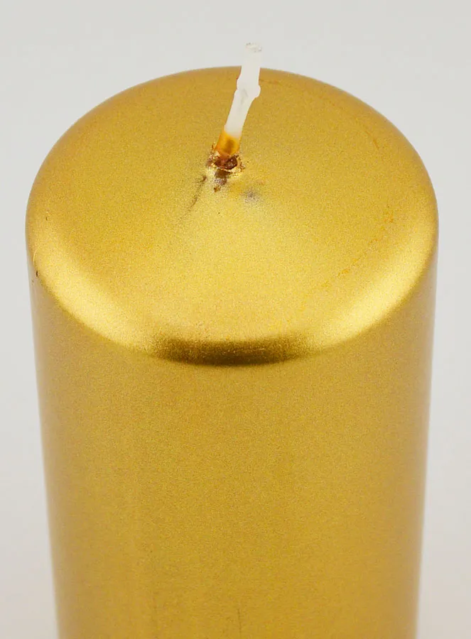 Metallic Christmas Candle – Gold (pic 4)
