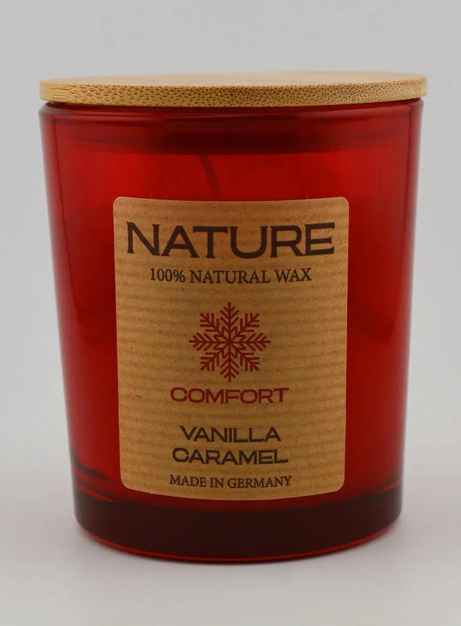 Organic Scented Candle – Vanilla Caramel (pic 1)