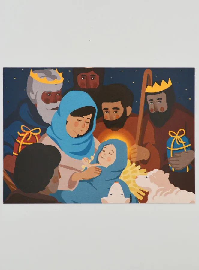 Religious Card Nativity Scene – 10 x 15 cm (pic 1)