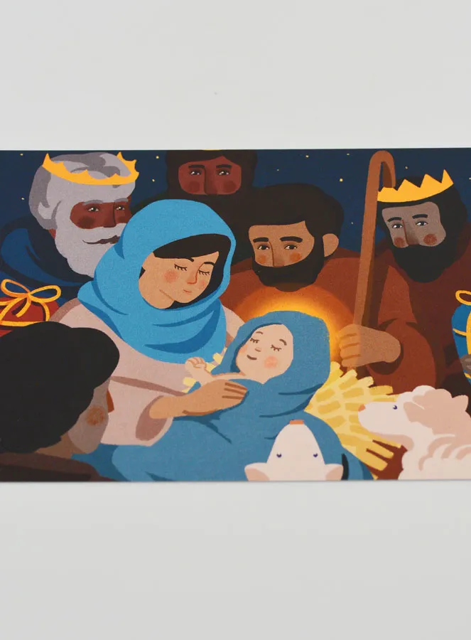 Religious Card Nativity Scene – 10 x 15 cm (pic 2)