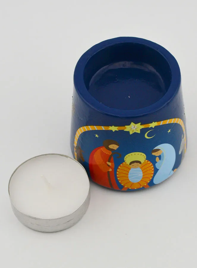 Nativity Scene Candle Holder 5cm (pic 4)