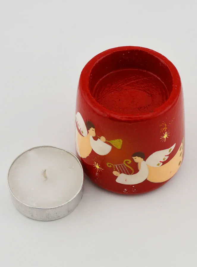 Musical Angels Christmas Candle Holder – 5cm (pic 4)