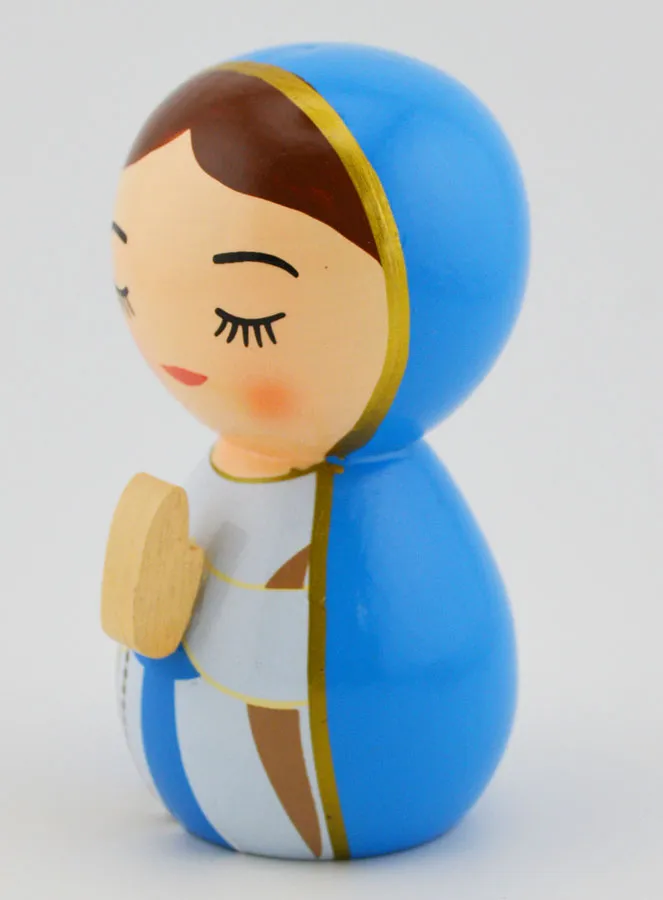 Statue of Mary in Prayer – 10cm (pic 2)