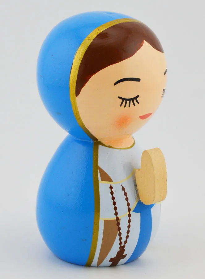 Statue of Mary in Prayer – 10cm (pic 3)