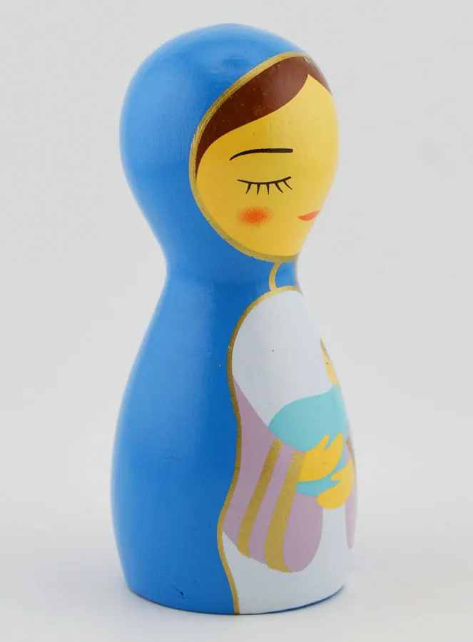 Statue Virgin Mary and Child – 10cm (pic 3)