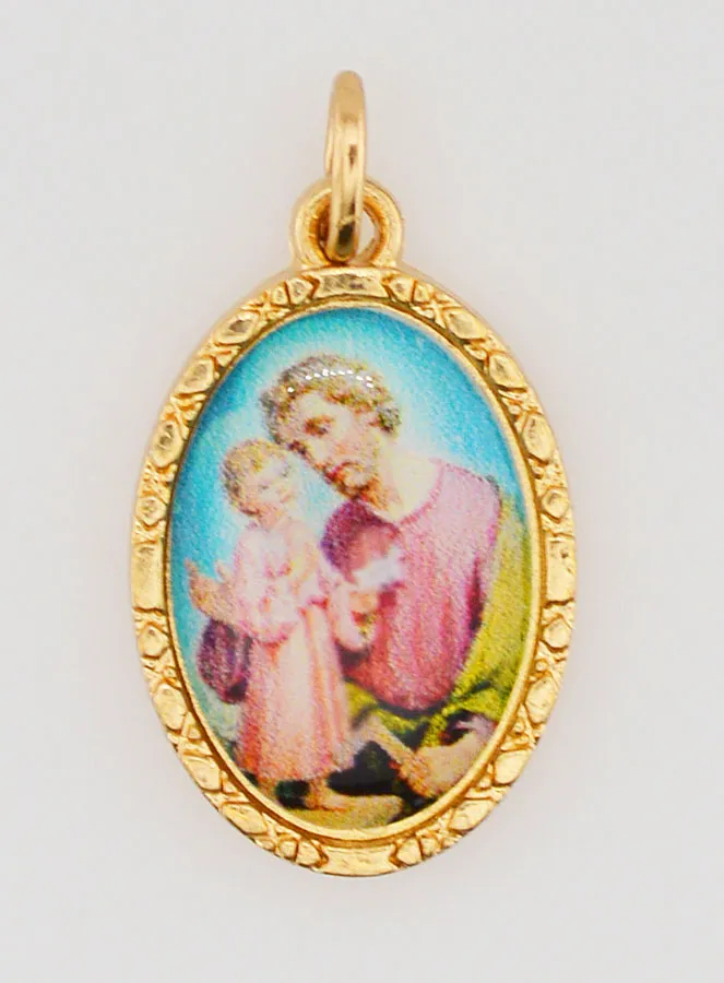 Twisted-Edge Medal 25mm – Saint Joseph (pic 1)
