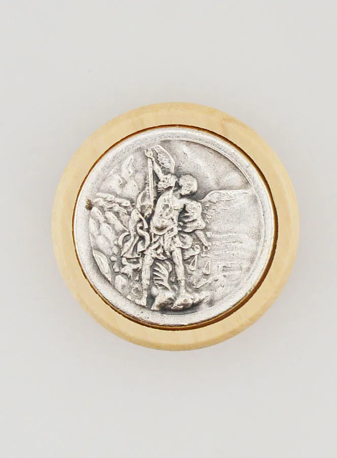 Saint Michael Car Badge Magnet – 22mm (pic 1)