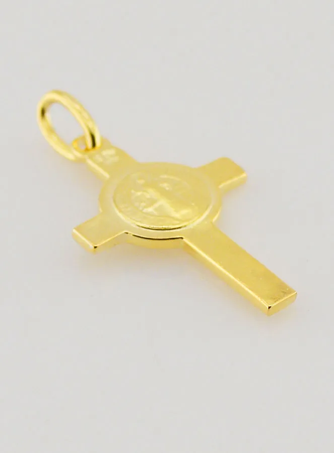 Gold-Plated Cross Pendant – Saint Benedict (pic 4)