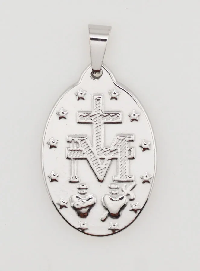 Two-tone Miraculous Medal – 27mm (pic 2)