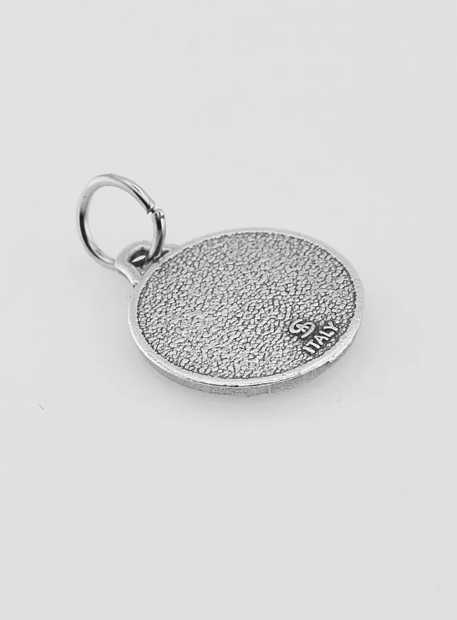 Silvery Saint Gabriel Medal – 14mm (pic 4)