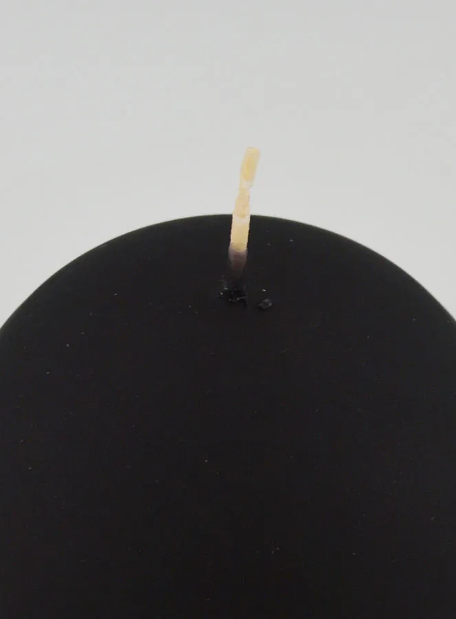 Christmas Ball Candle 8cm – Velvet Black (pic 4)