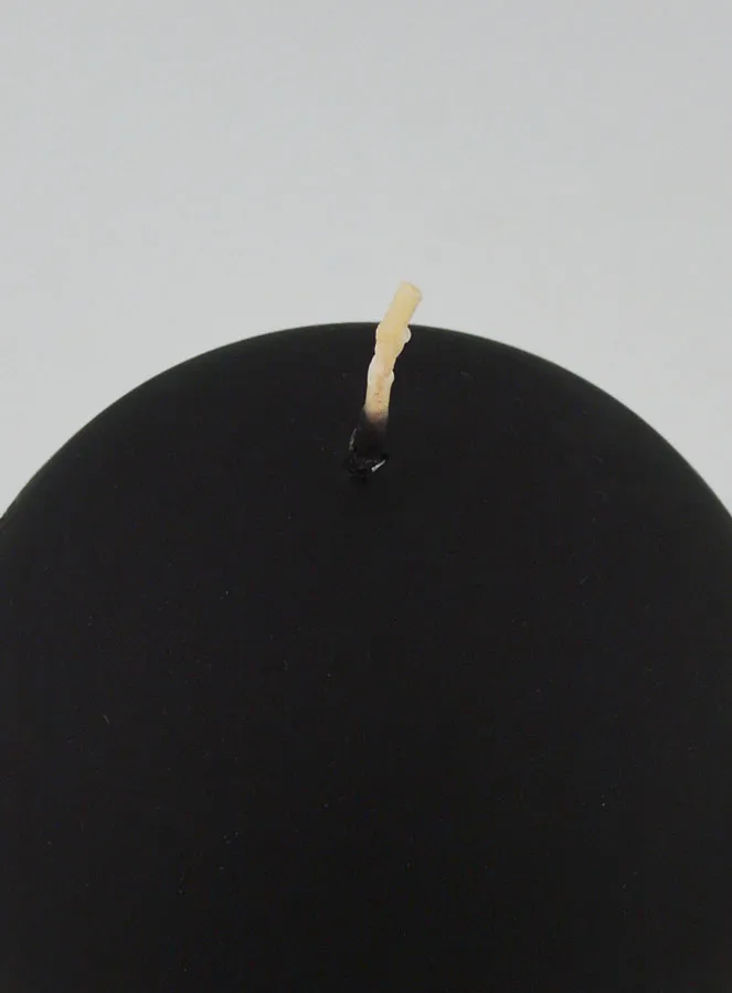 Decorative Ball Candle 8cm – Matt Black (pic 4)