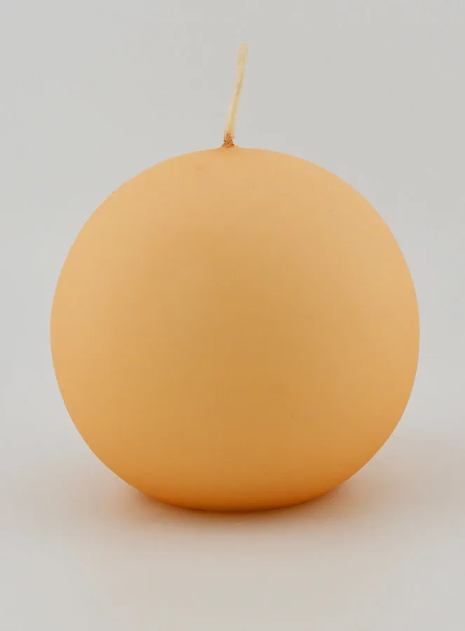 Decorative Ball Candle – Matt Cream (pic 1)