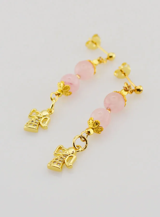Guardian Angel Opal Earrings – Golden (pic 3)