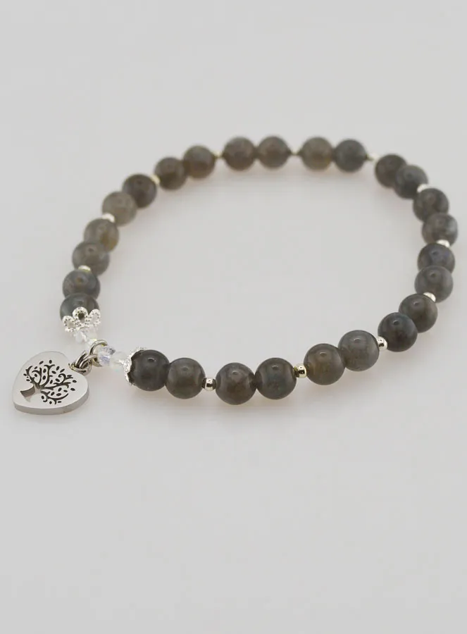 Natural Stone Bracelet – Labradorite and Tree of Life (pic 3)