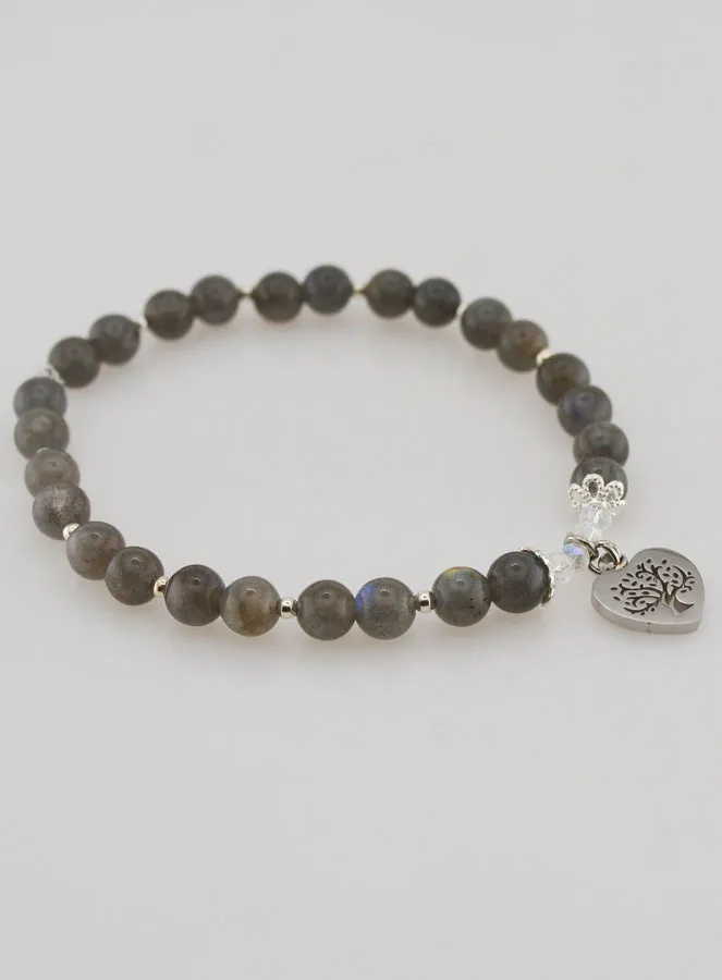 Natural Stone Bracelet – Labradorite and Tree of Life (pic 4)