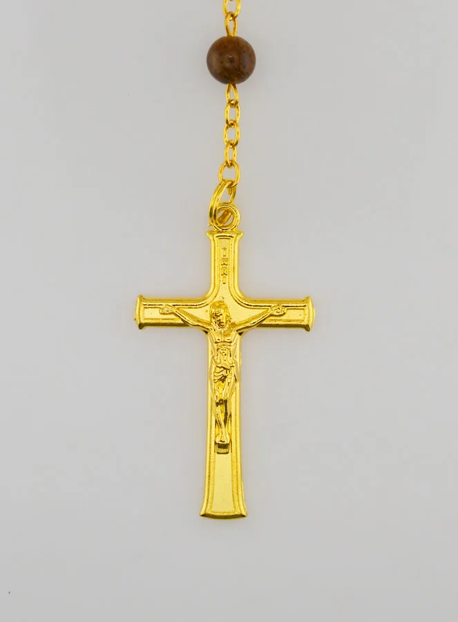 Natural Stone Rosary – Tiger’s Eye (pic 3)