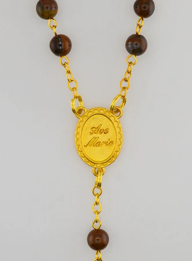 Natural Stone Rosary – Tiger’s Eye (pic 4)
