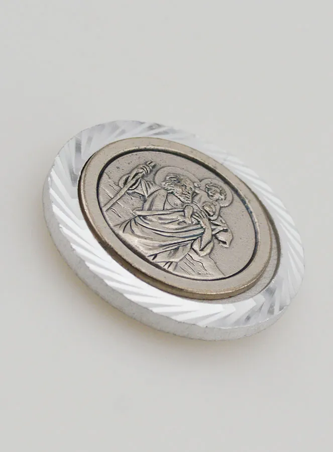 Saint Christopher Car Badge Magnet – 35mm (pic 2)