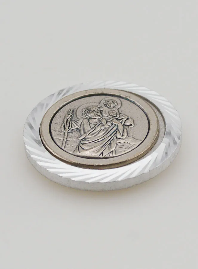 Saint Christopher Car Badge Magnet – 35mm (pic 3)