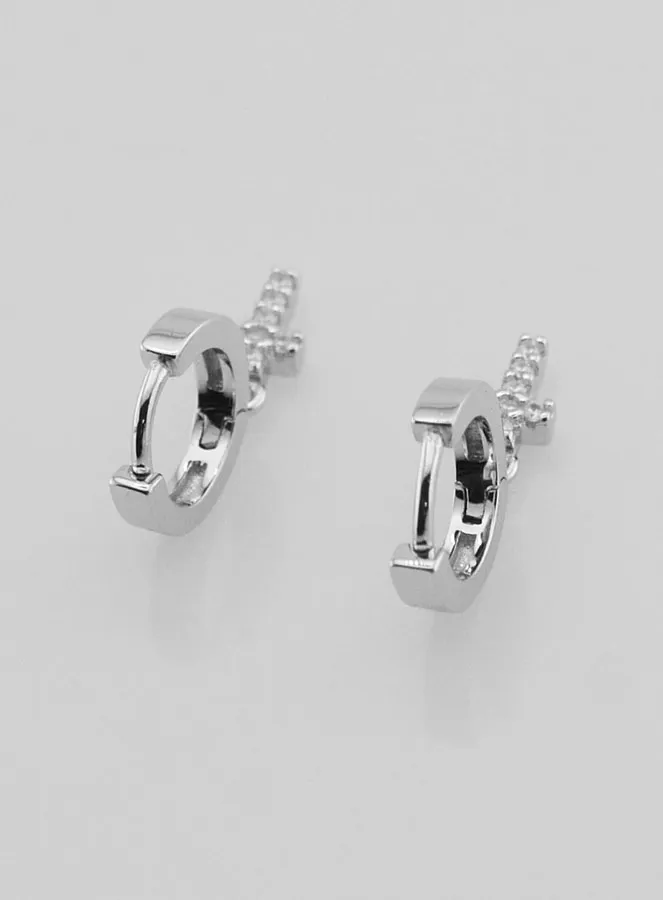 Children's Earrings – Cross Hoops (pic 4)