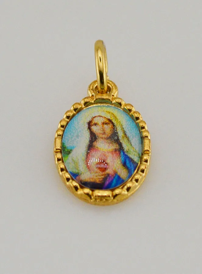 Twisted-Edge Medal 15mm – Sacred Heart of Mary (pic 2)