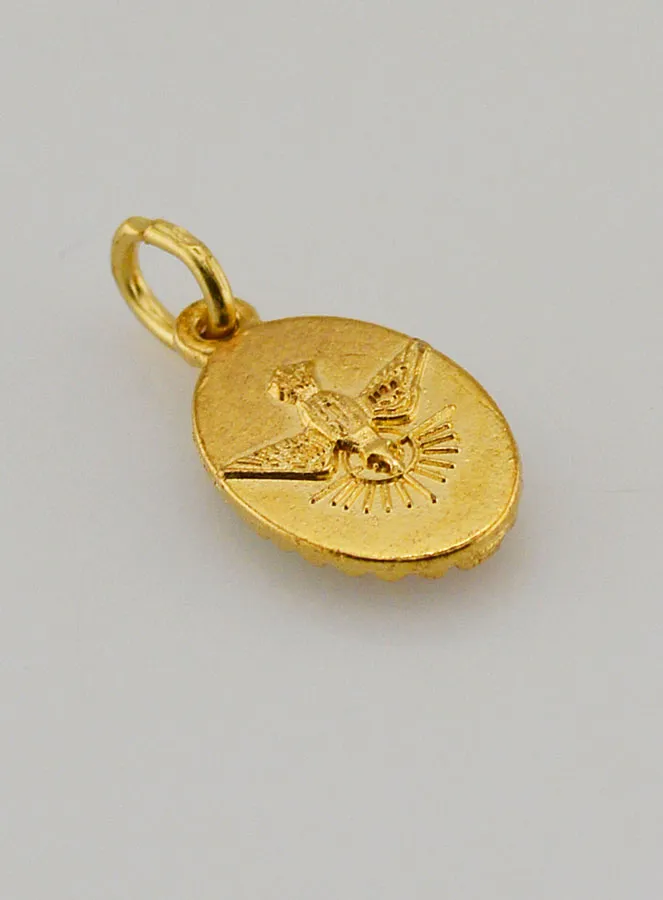 Twisted-Edge Medal 15mm – Sacred Heart of Mary (pic 4)