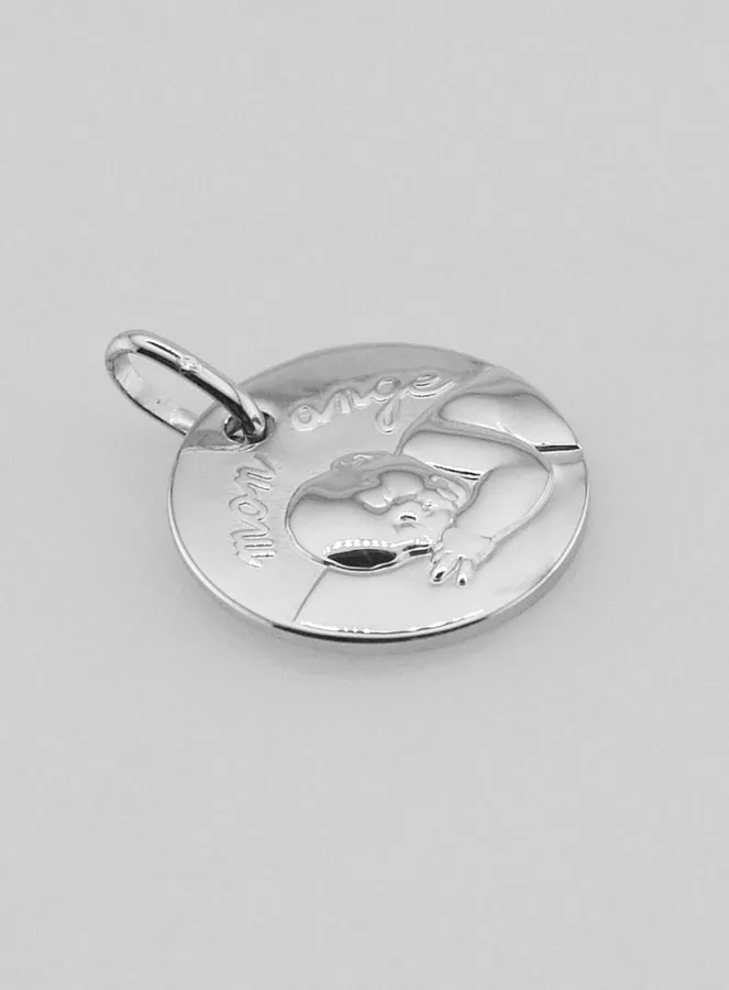 Silver Christening Medal – My Angel (pic 3)