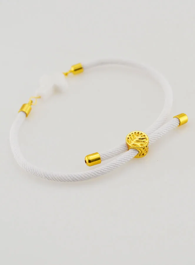 Religious Bracelet with Cross – White (pic 4)