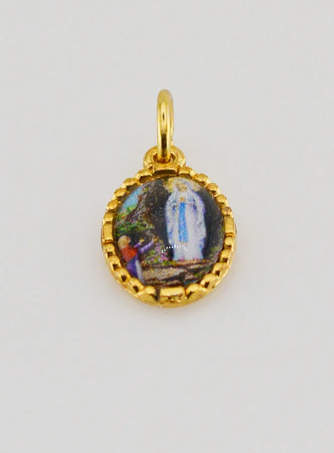 Twisted-Edge Medal 15mm – Our Lady of Lourdes (pic 2)